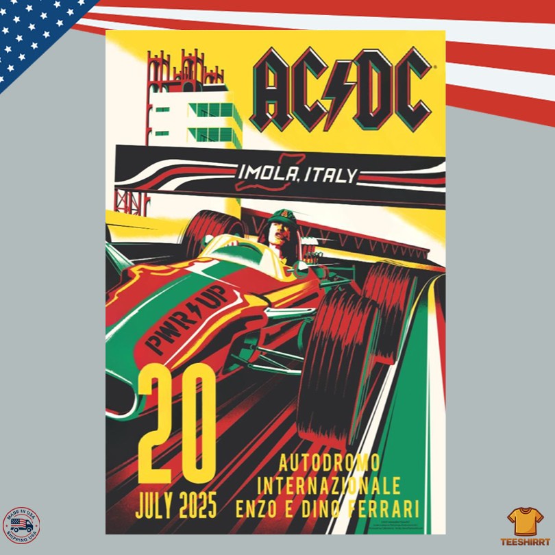 ACDC At Autodromo Internazionale Enzo E Dino Ferrari In Imola, Italy On Jul 20, 2025 Poster