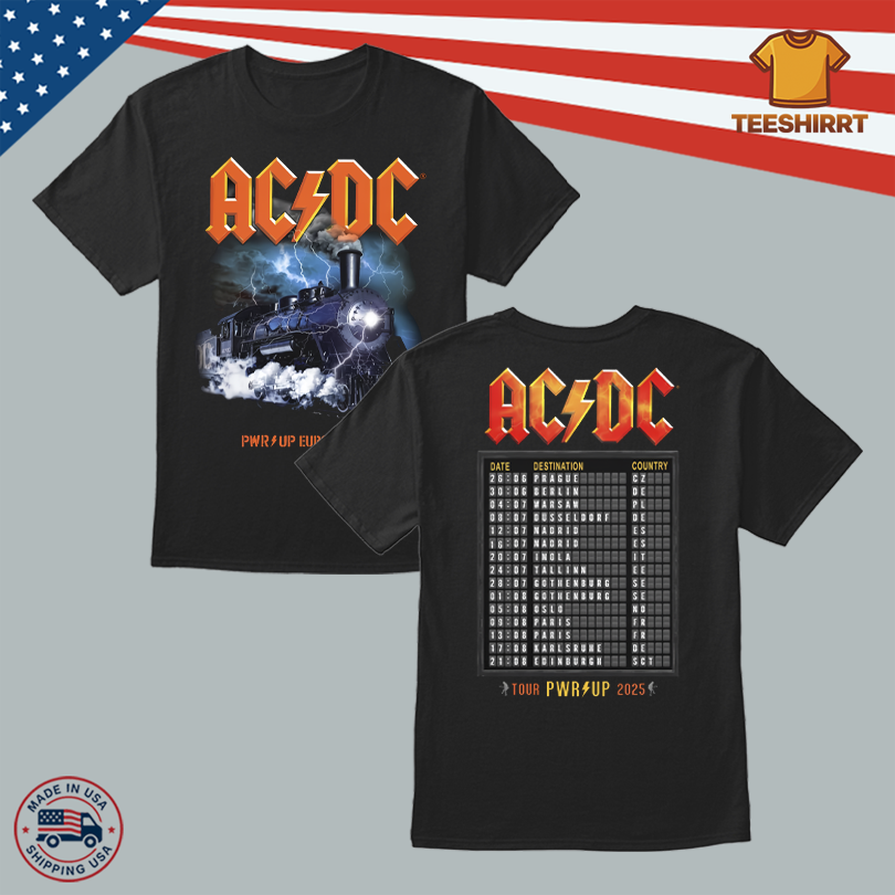 ACDC Rock N Roll Train PWR UP Tour T-Shirt