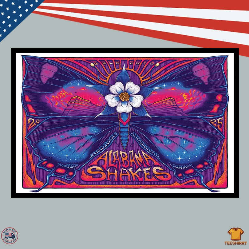 Alabama Shakes 07.20.2025 Live At Red Rocks Amphitheatre Poster
