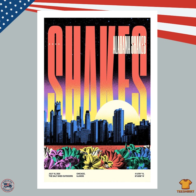 Alabama Shakes July 15 2025 Chicago IL Event Poster