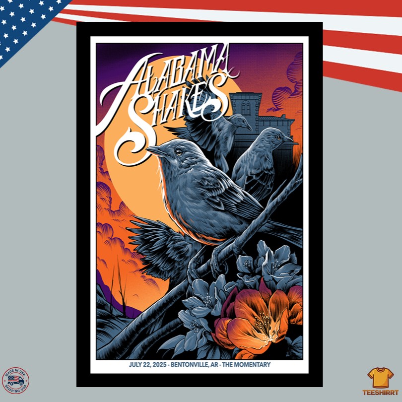 Alabama Shakes July 22 2025 Bentonville AR Event Poster