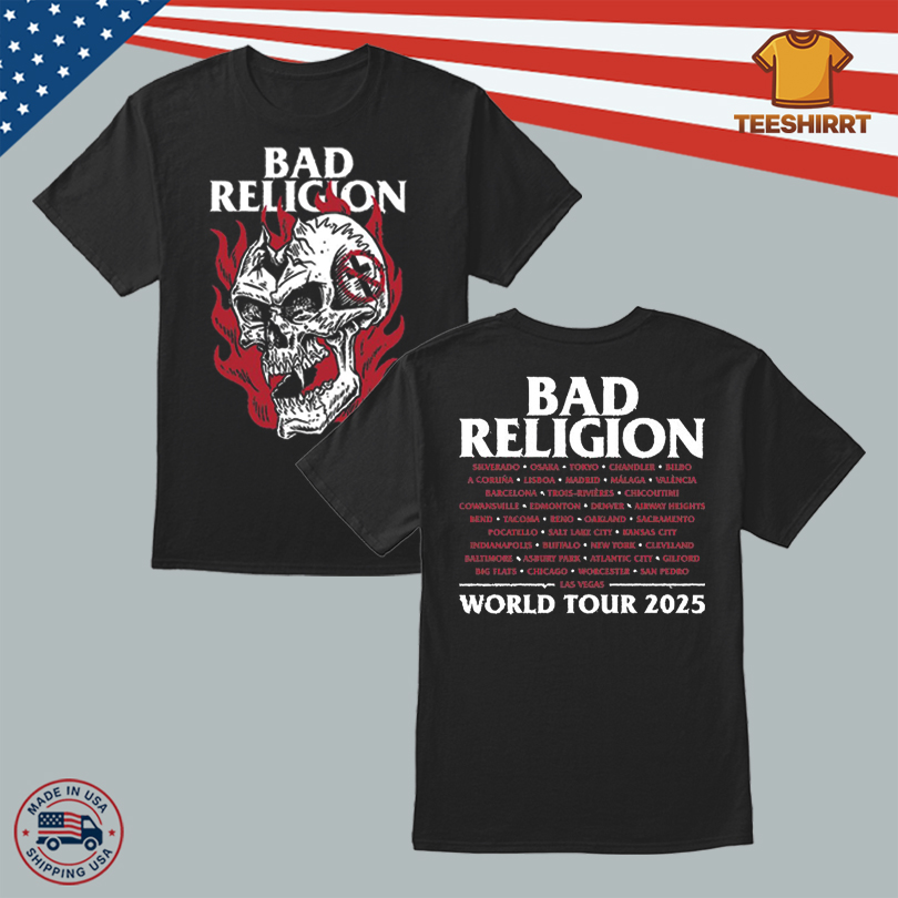 Bad Religion Head Wound Shirt Merch Tour 2025
