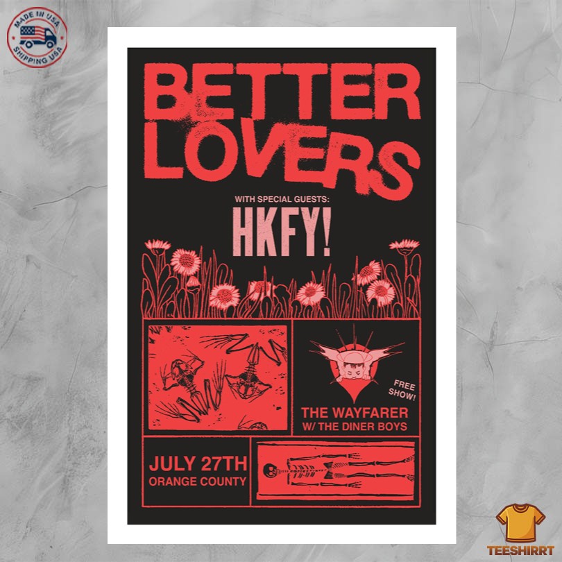 Better Lovers Shoreline Waterfront Long Beach CA 07.27.2025 Poster