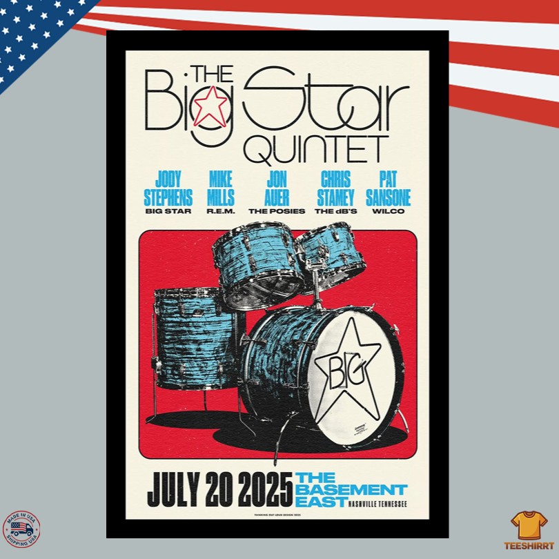 Big Star Quintet The Basement East Nashville, TN 07.20.2025 Poster