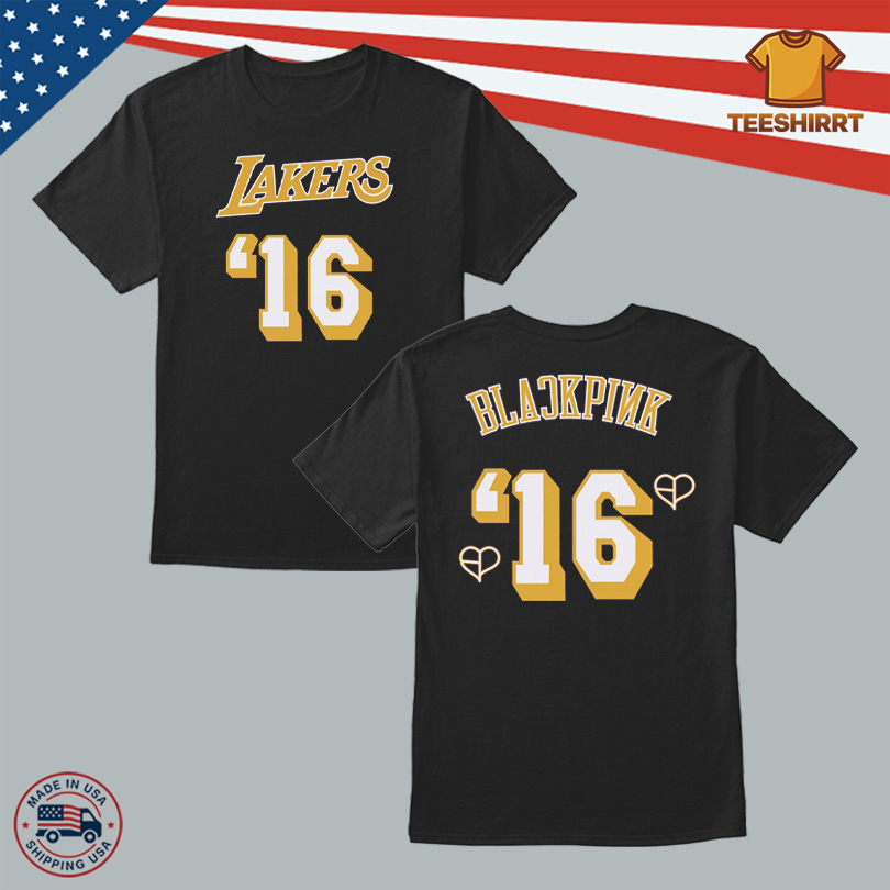 Black Pink Collection MLB And NBA Lakers Jerseys Tee