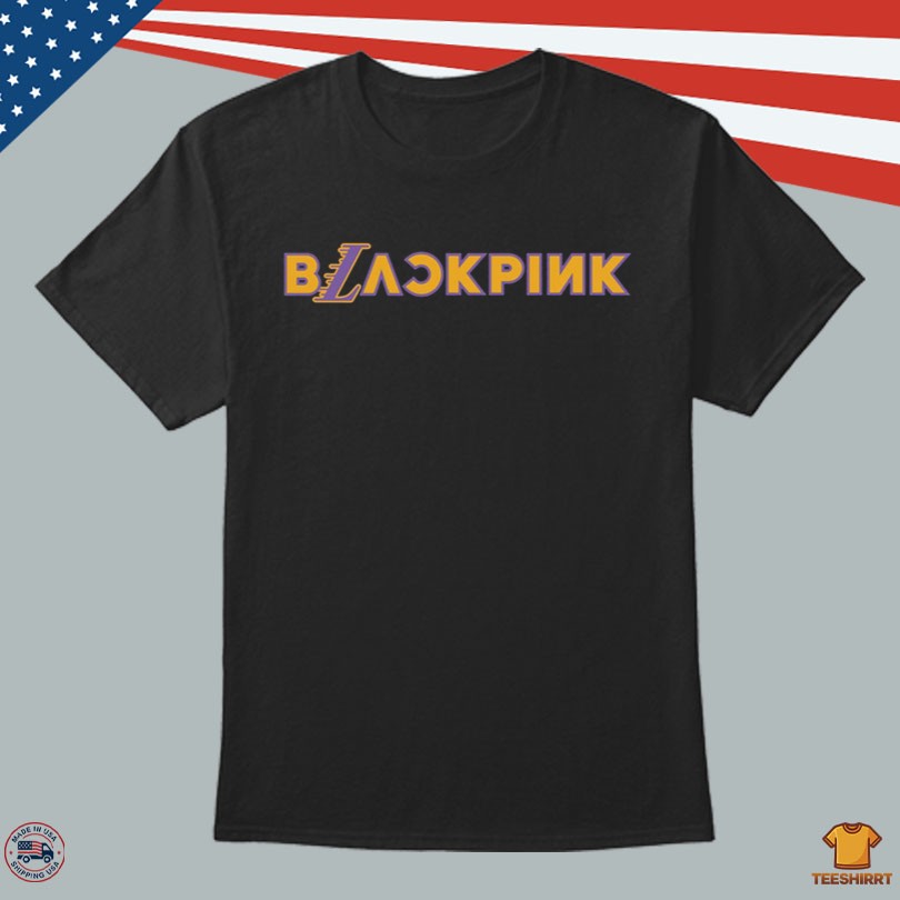 Black Pink Collection MLB And NBA Lakers Tee