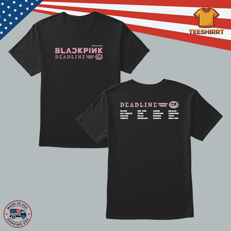 Black Pink World Tour Tee Black Shop Merch