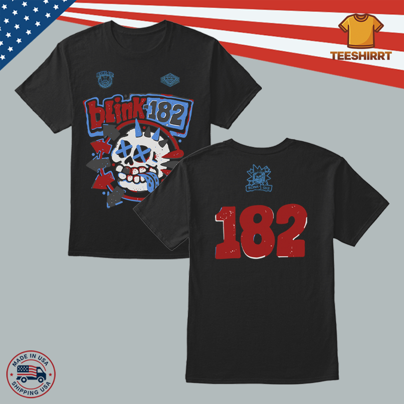 Blink-182 Shop Merch Skull Jersey T-Shirt