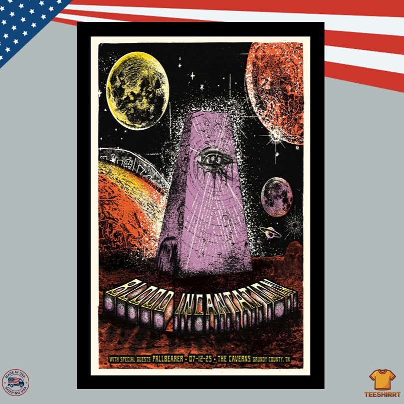 Blood Incantation Merch Pelham TN July 12 2025 Poster