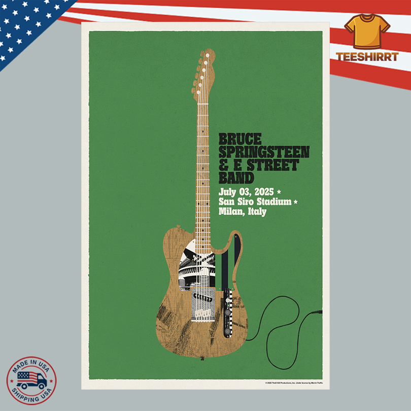 Bruce Springsteen And The E Street Band 07.3.2025 Live At San Siro Poster