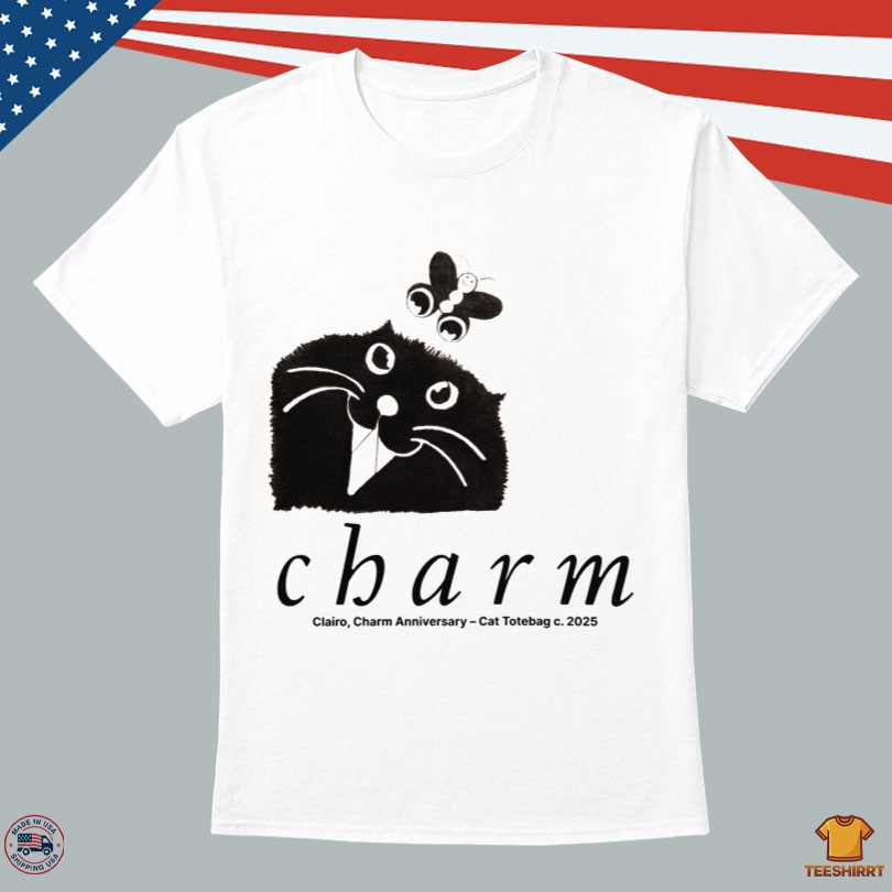 Clairo Charm Merch Charm Butterfly Tote T-Shirt