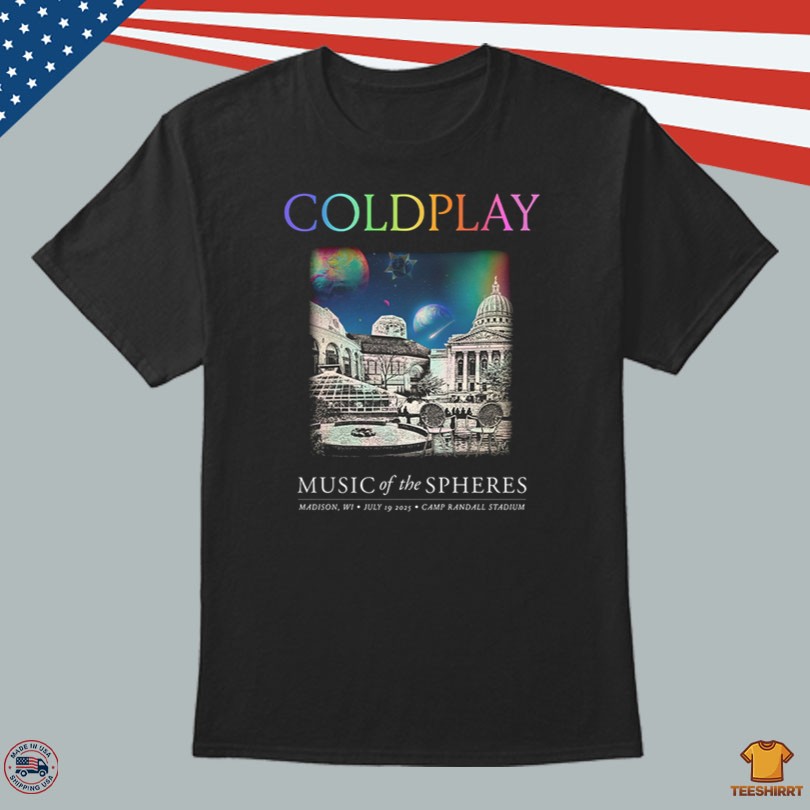 Coldplay Concert Shirt Madison WI July 19 2025