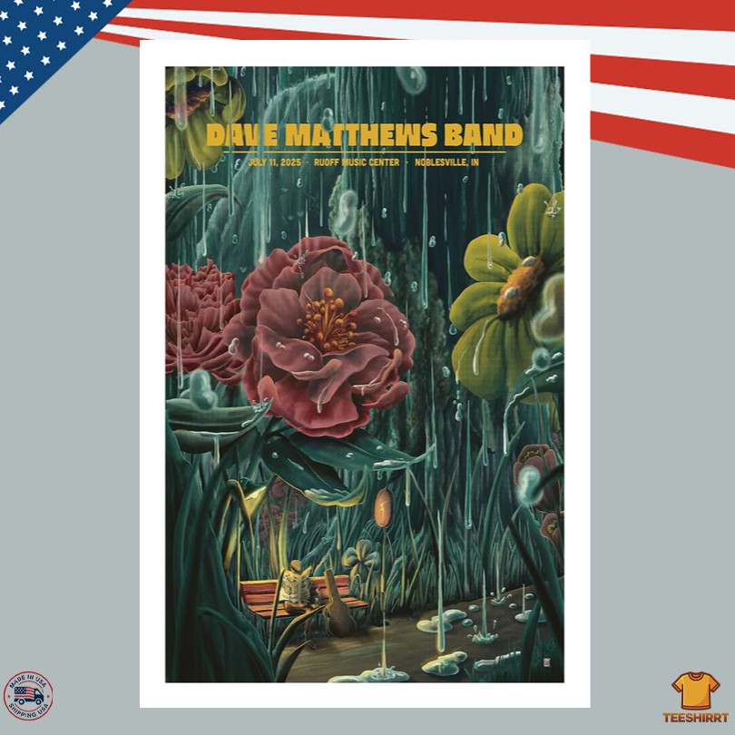 Dave Matthews Band July 11 2025 Live At Ruoff Music Center Poster