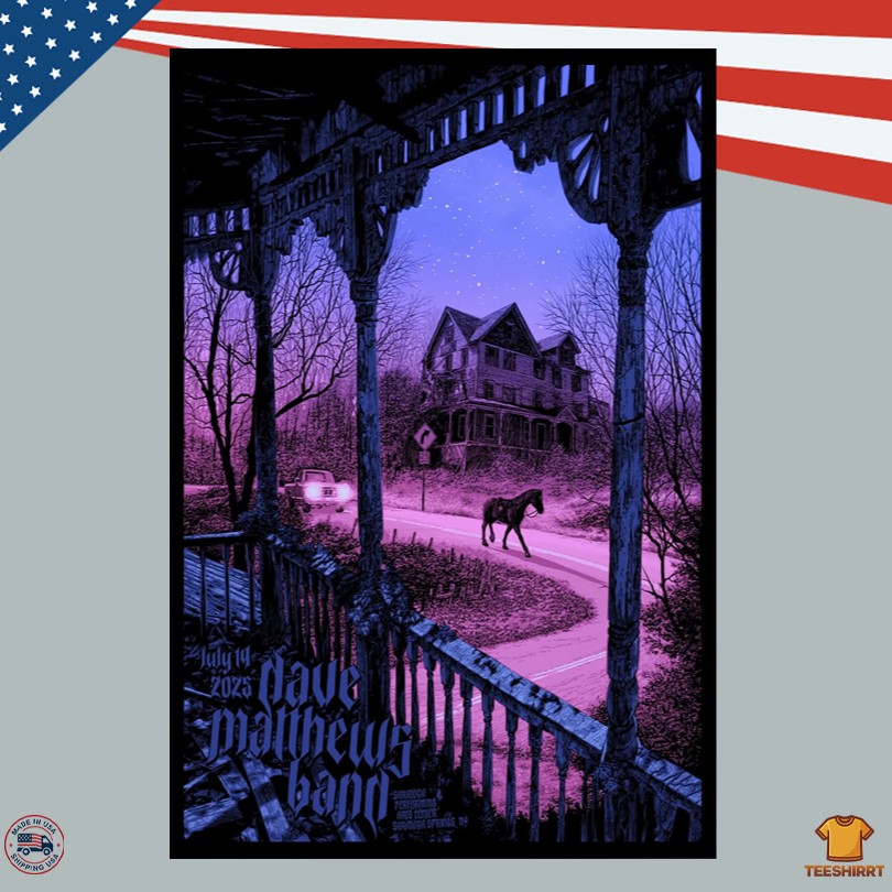 Dave Matthews Band July 19 2025 Saratoga Springs NY Event Poster