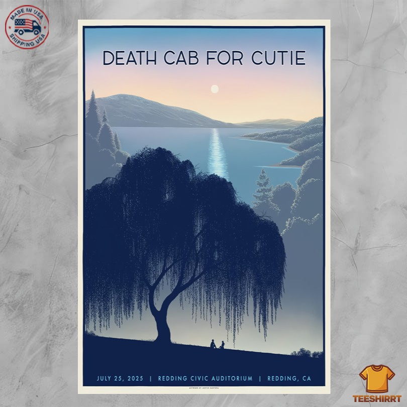 Death Cab For Cutie July 25 2025 Redding Civic Auditorium Redding CA Poster