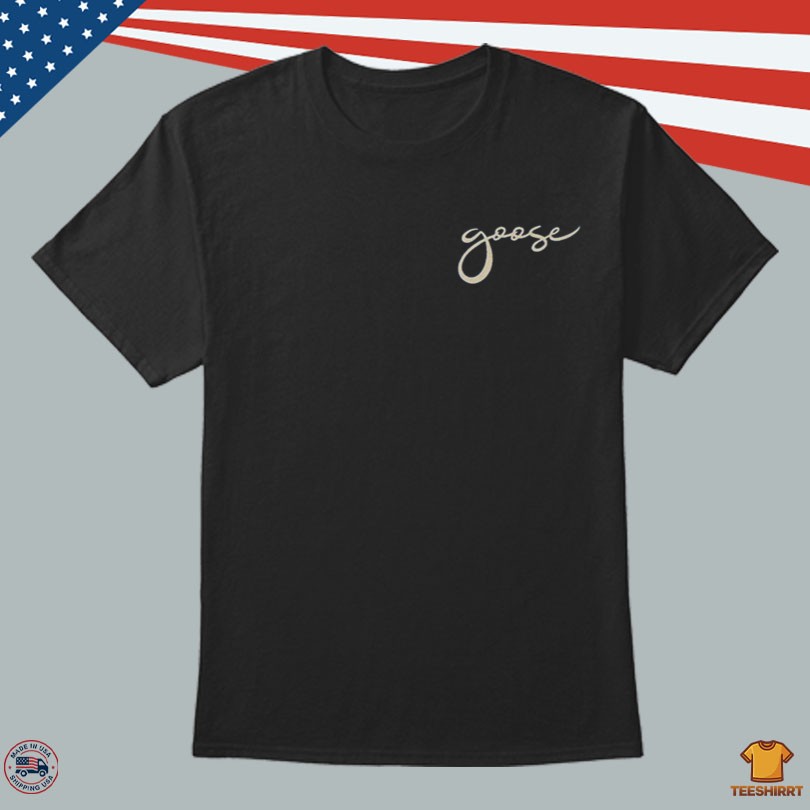 Goose Embroidered Script Logo Tee Summer merch