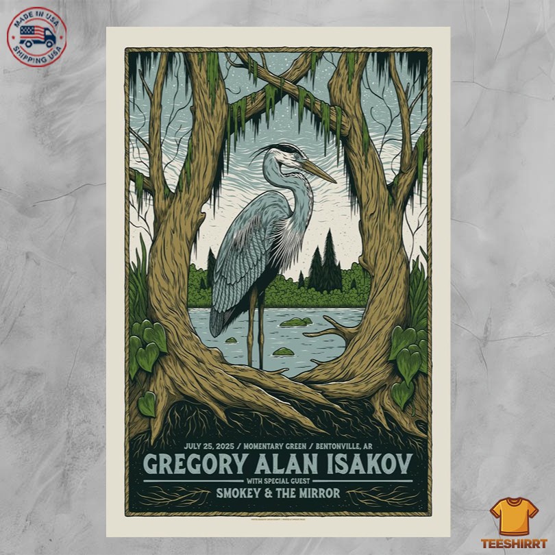 Gregory Alan Isakov July 25 2025 At The Momentary Green Show Poster 