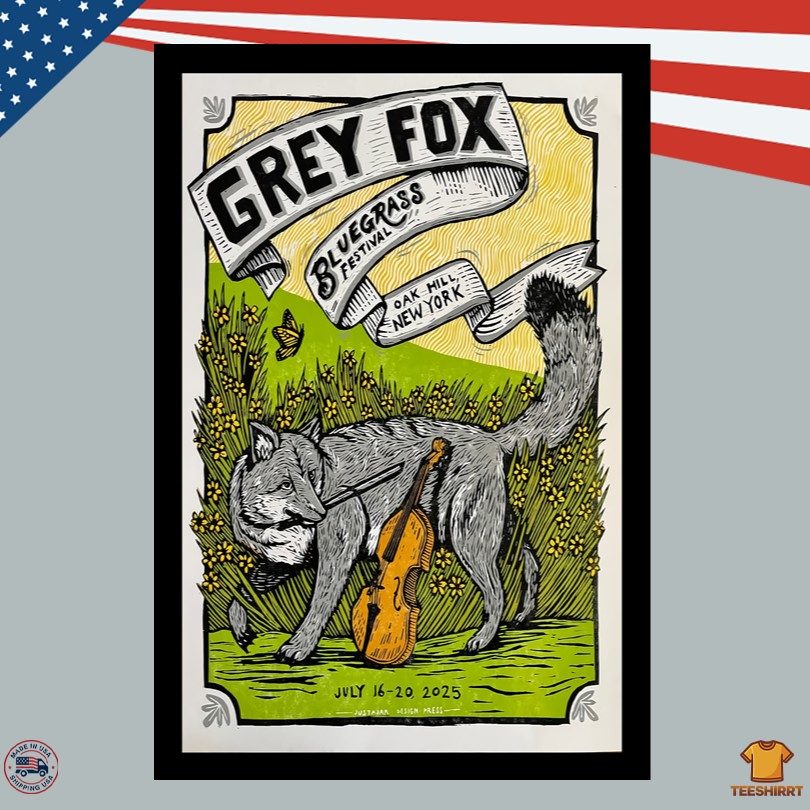 Grey Fox Bluegrass Oak Hill NY Festival Poster