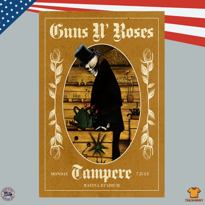 Guns N\' Roses Tour Poster July 7 2025 In Tampere Finland