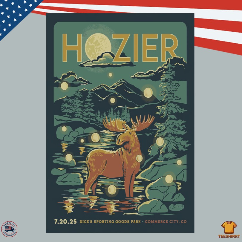 Hozier July 20 2025 At Dick\'s Sporting Goods Park Show Poster
