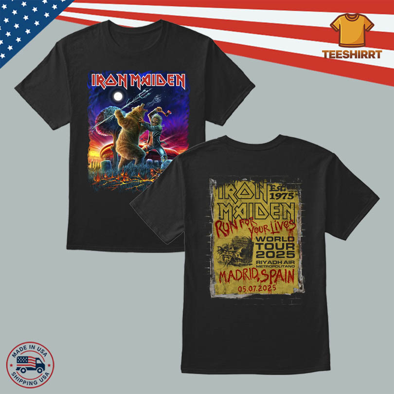 Iron Maiden Concert Shirt July 5 2025 Madrid
