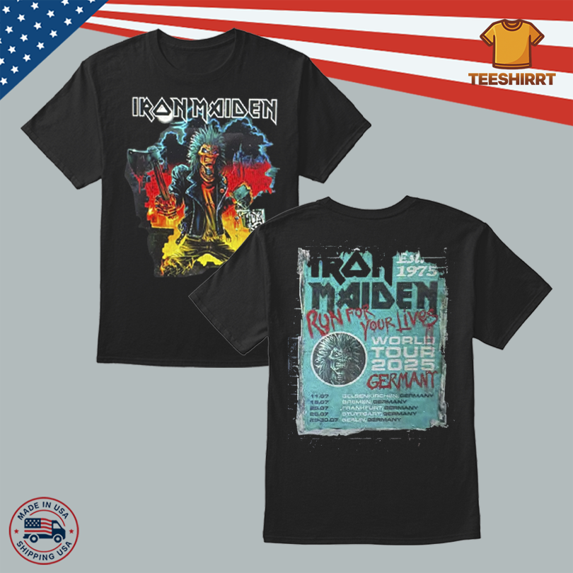 Iron Maiden Merch Gelsenkirchen Germany July 11 2025 Shirt