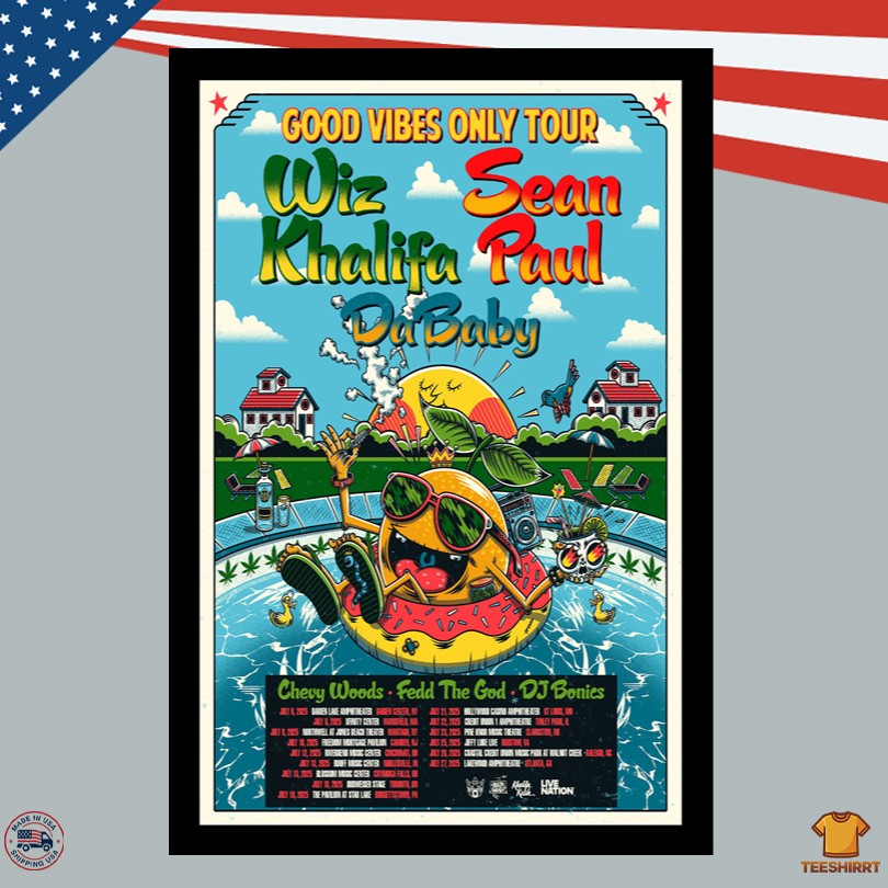 Khalifa Merch Tour Good Vibes Only 2025 Poster