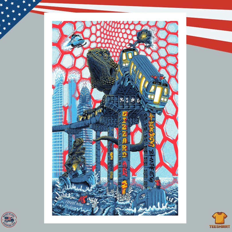 King Gizzard And The Lizard Wizard 08.1.2025 Live At Forest Hills Stadium Poster  