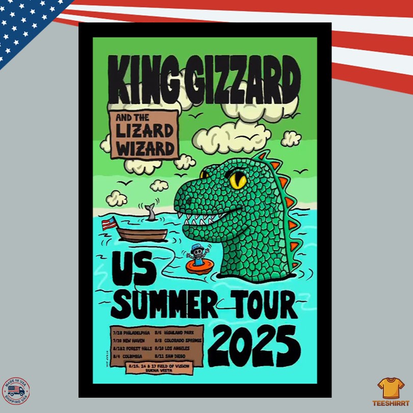 King Gizzard Limited Edition Summer Tour Poster 2025