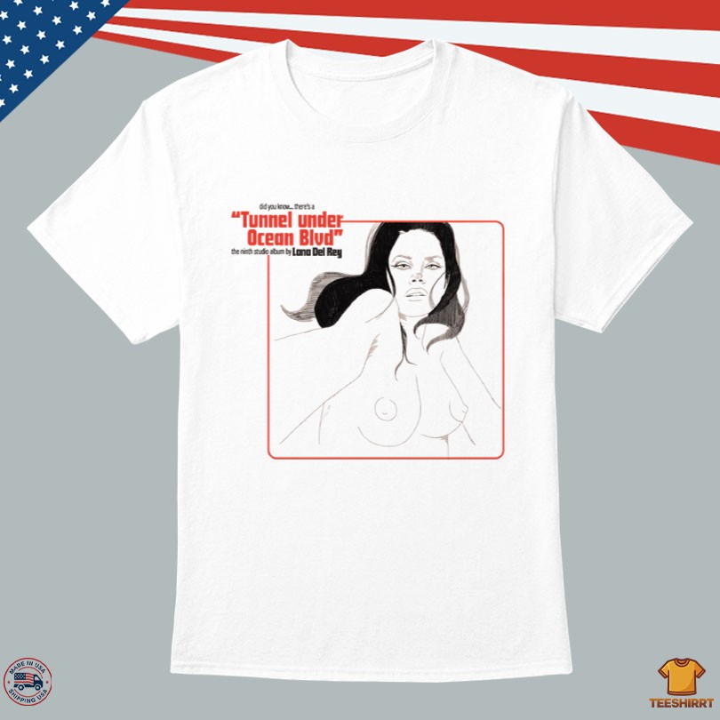 Lana Del Rey UK Tunnel Under Ocean Blvd Illustrated Tee