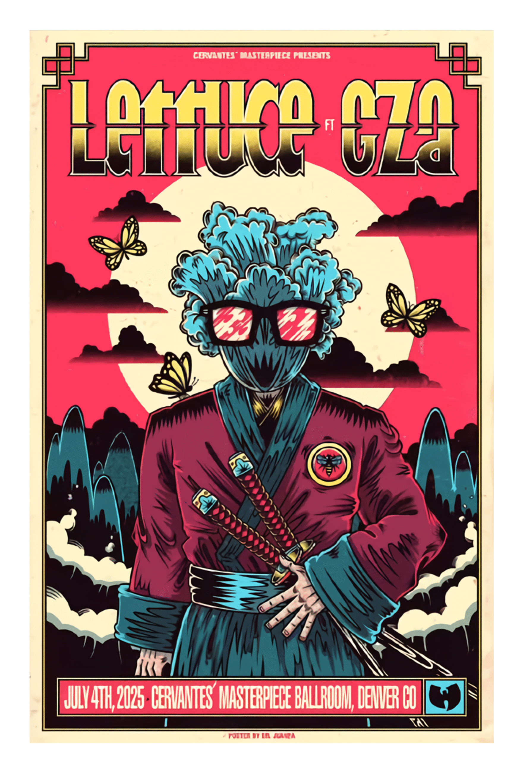 Lettuce Merch Denver CO July 4 2025 Poster