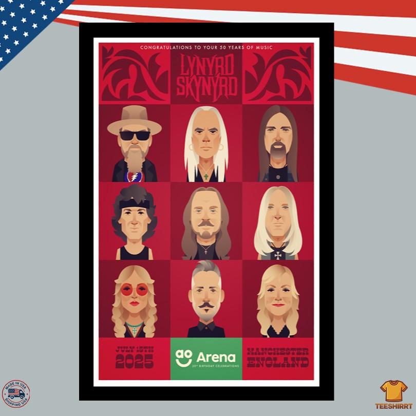 Lynyrd Skynyrd At AO Arena In Manchester UK On Jul 15 2025 Poster