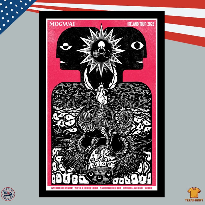 Mogwai Tour July 26-26 2025 Dublin Ireland Poster