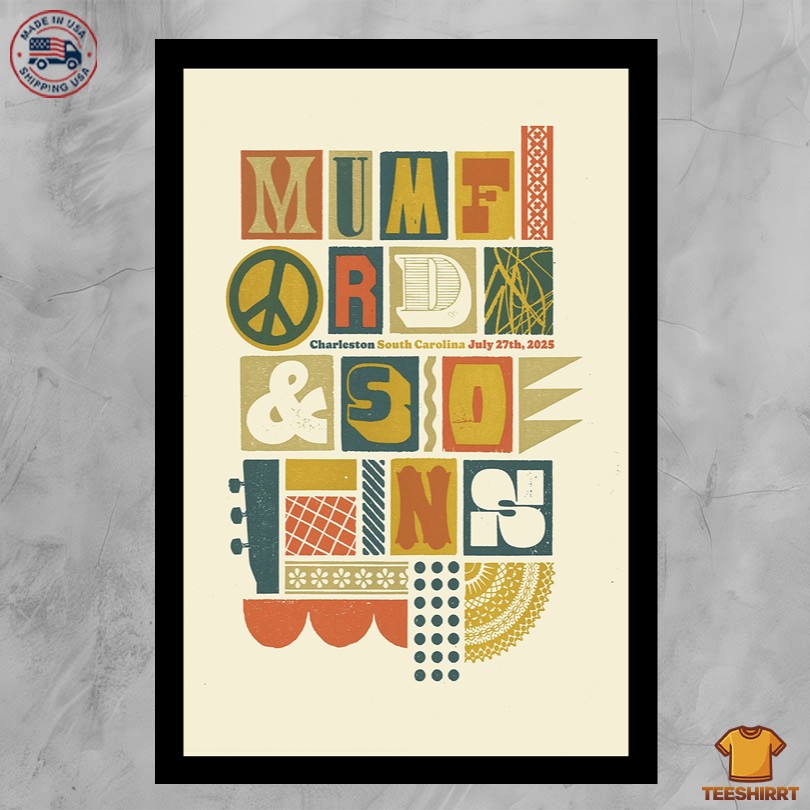 Mumford & Sons 07.27.2025 Live At Credit One Stadium Poster