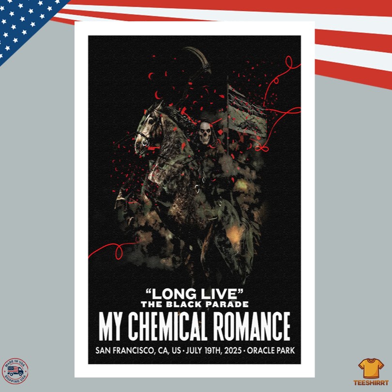 My Chemical Romance August 19 2025 San Francisco CA Event Poster