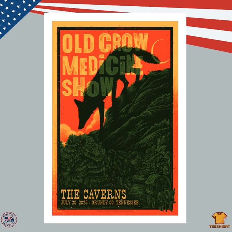 Old Crow Medicine Show July 20 2025 At The Caverns Show Poster
