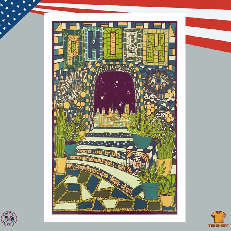 Phish July 15 2025 Tour Philadelphia PA Poster