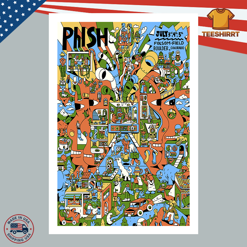 Phish Merch Boulder CO July 3-5 2025 Poster