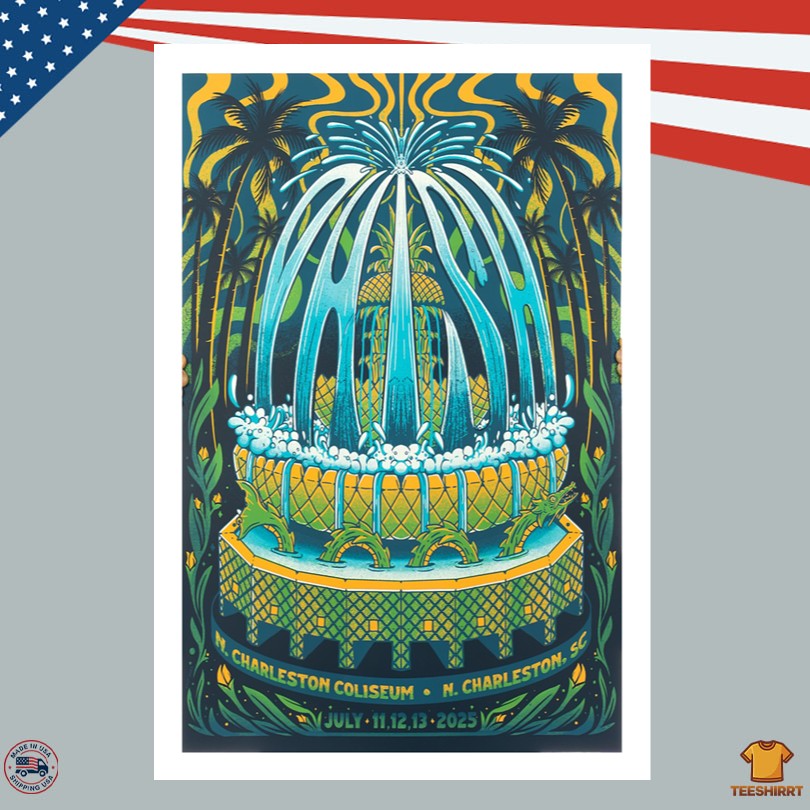 Phish Tour Poster July 11 2025 North Charleston SC