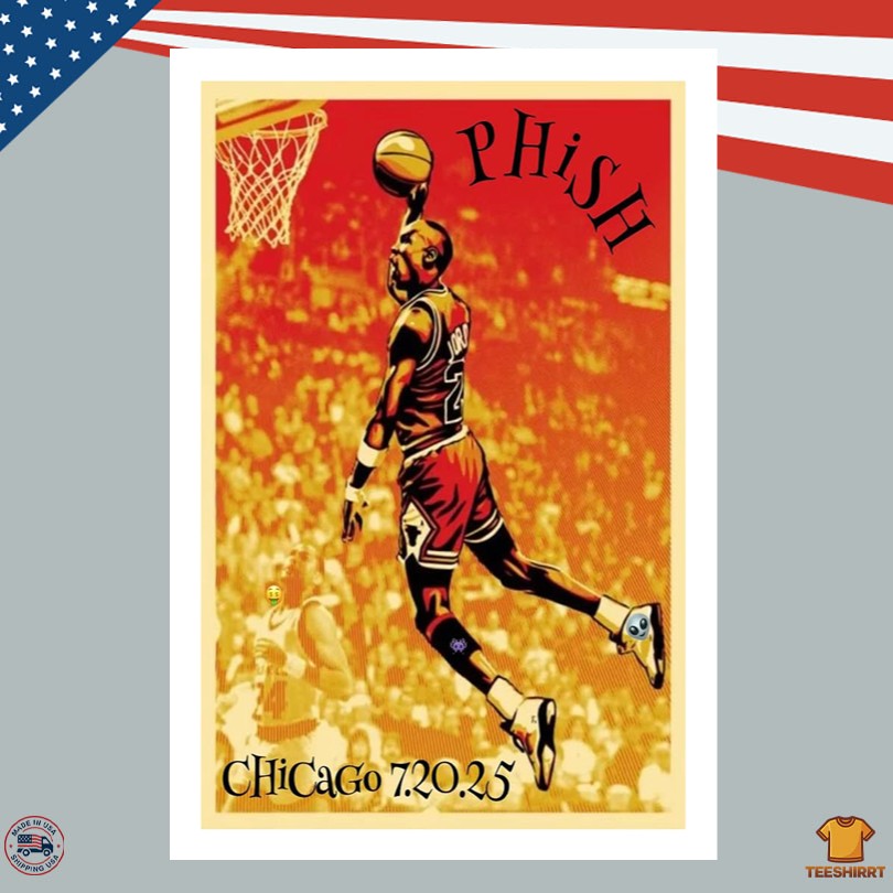 Phish United Center Chicago IL 07.20.2025 Poster