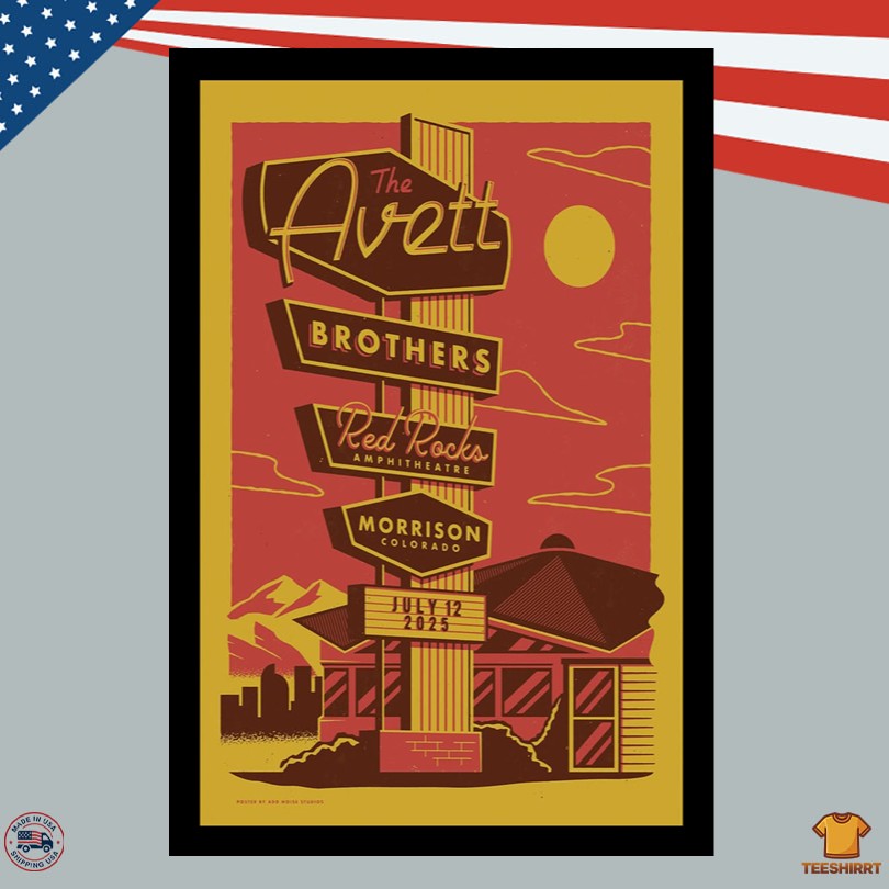 Poster The Avett Brothers 07.12.2025 Live At Red Rocks