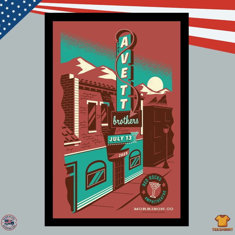 Poster The Avett Brothers 07.13.2025 Live At Red Rocks