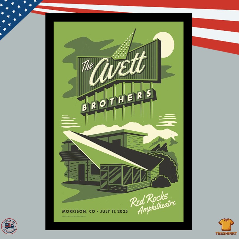 Poster The Avett Brothers On July 11 2025 Red Rocks Show