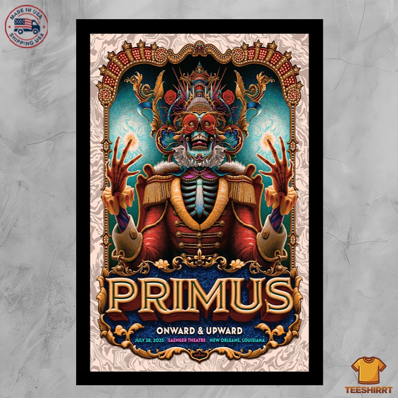 Primus In New Orleans LA On Jul 28 2025 Tour Poster