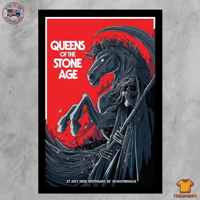 Queens Of The Stone Age July 27 2025 Stuttgart Germany Event Poster