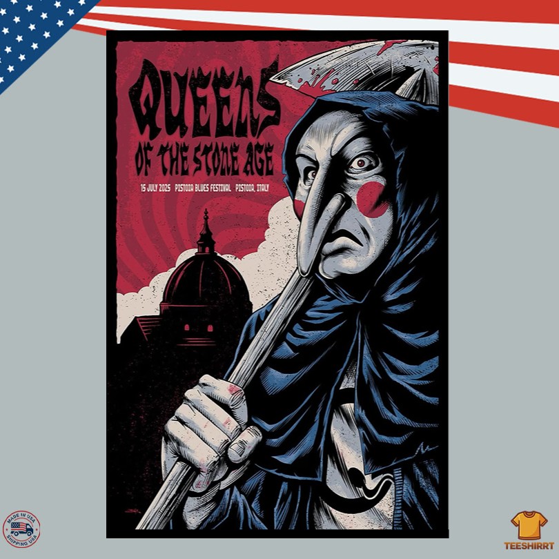 Queens Of The Stone Age Pistoia Blues Pistoia Italy 07.15.2025 Poster