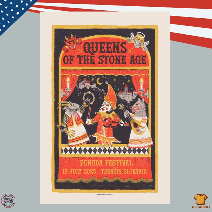 Queens Of The Stone Age Tour Poster July 12 2025 In Trencin Slovakia