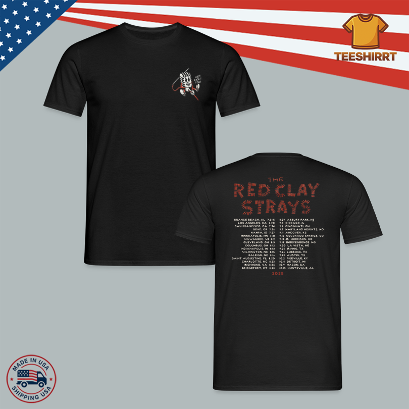 Red Clay Strays Shop Get Right Tour 2025 Tee
