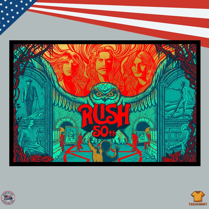Rush 2025 50th Anniversary Tour Poster