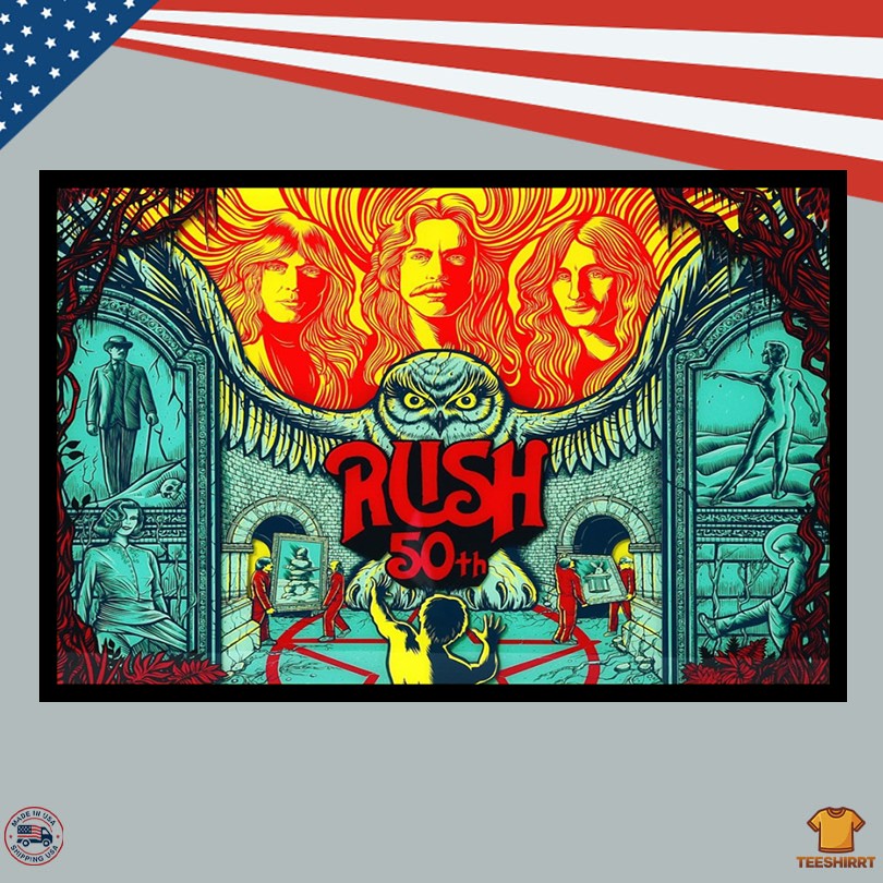 Rush 50 Years Band Tribute Poster